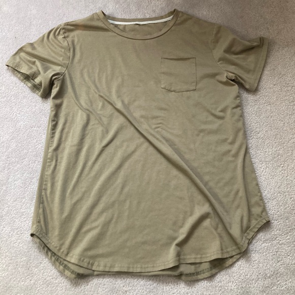 ZAFUL (3) Solid Chest Pocket High Low T-shirt - L - Picture 9 of 12